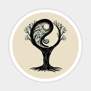 Yin Yang Tree Magnet